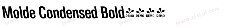 Molde Condensed Bold字体转换